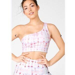 Fabletics Harlow One Shoulder Reversible Sports Bra